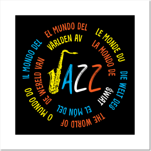 The World Of Jazz Multilingual Posters and Art